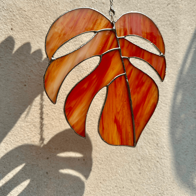 Feuille de Monstera (orange)